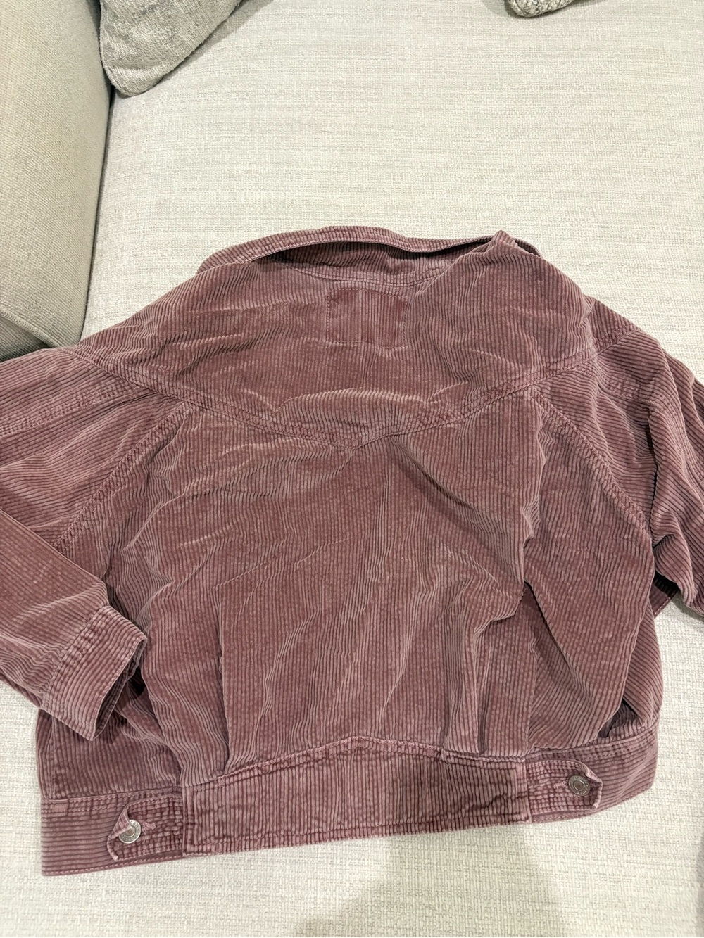 American Eagle Outfitters Corduroy Jacket in Dusty Mauve - Picture 6 of 7